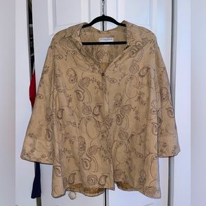 Western paisley blouse